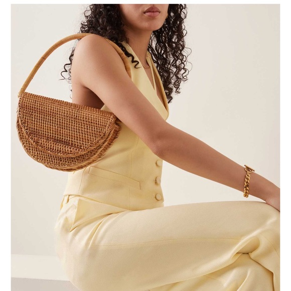 CULT GAIA Ryka rattan shoulder bag, NWT - Picture 3 of 9